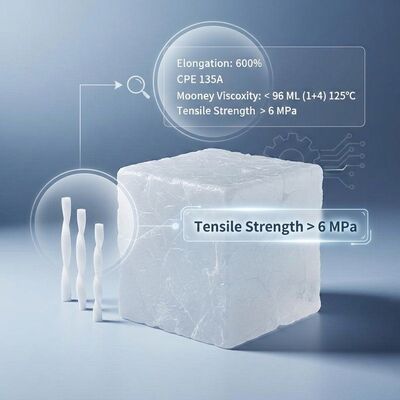 کیفیت تولید ورق PVC CPE 135A کلرپولی اتیلن تغییر دهنده تاثیر با مقاومت عالی در برابر آب و هوا کارخانه